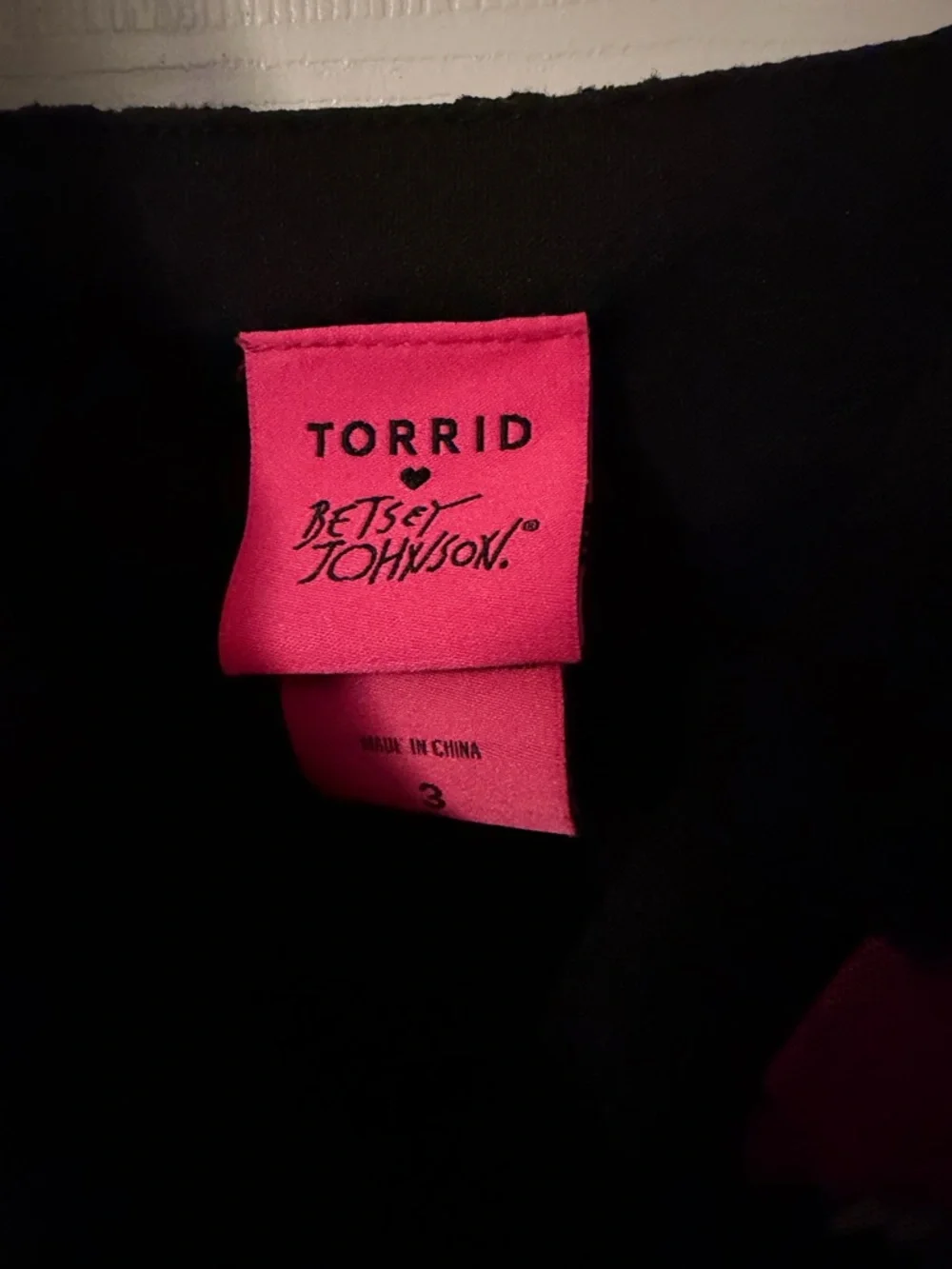 Torrid/Betsey Johnson Black Flowered Slip Dress - HOT!! - Picture 2 of 4